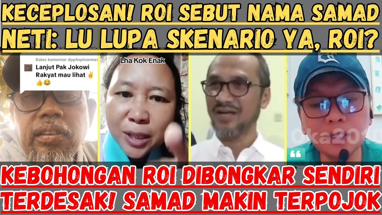Samad Vi Robi Keceplosan! Roi Sebut Nama Samad!! Neti: Lupa Skenario ya, Roi ...