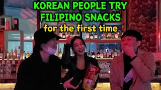 Koreans were SHOCKED after Eating Filipino Snacks