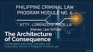 PROGRAM MODULE NO  6, CRIMINAL LAW I