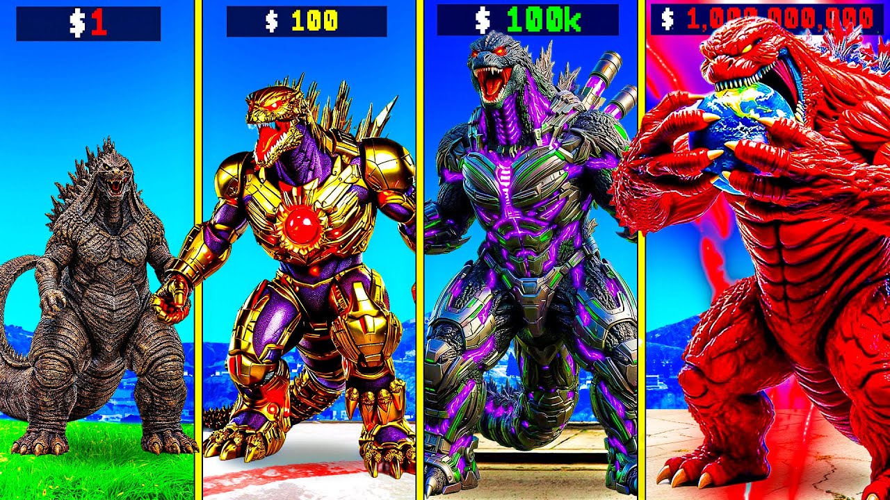 $1 GODZILLA to $1,000,000,000 in GTA 5