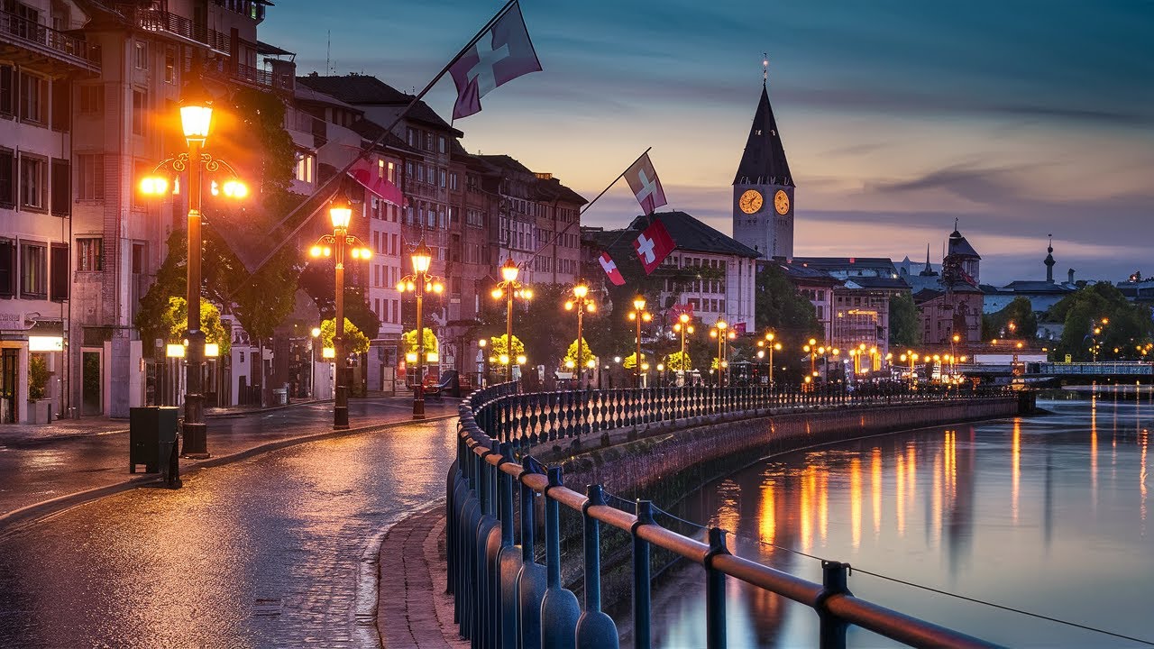Zurich Evening Walking Tour Through Switzerland's Twilight Beauty🇨🇭 ...