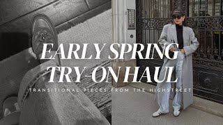 EARLY SPRING TRY-ON HAUL | transitional pieces from COS, Uniqlo, H&M and Arket
