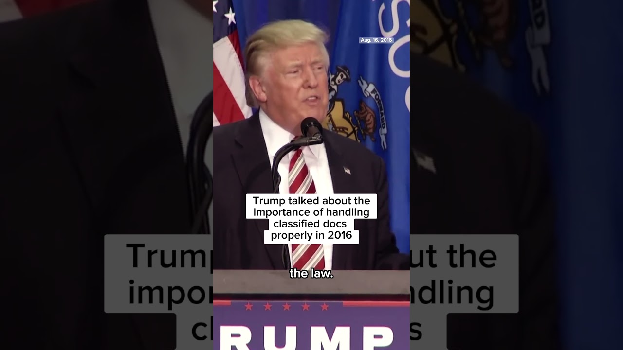 #Trump preached classification rules in #2016