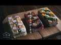 【料理】自家製押し寿司 | 自宅で作る彩り豊かなおもてなし | 鹿熊寿司 | CINEMATIC VLOG