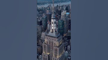 Drone New Empire State Building, York City