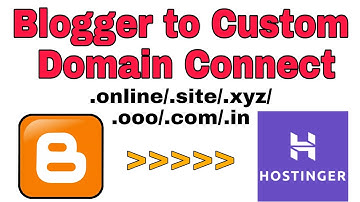 how to connect hostinger Custom domain to blogger in hindi 🔥 DNS Setup 🔥 .online/.site/.xyz/.ooo🔥