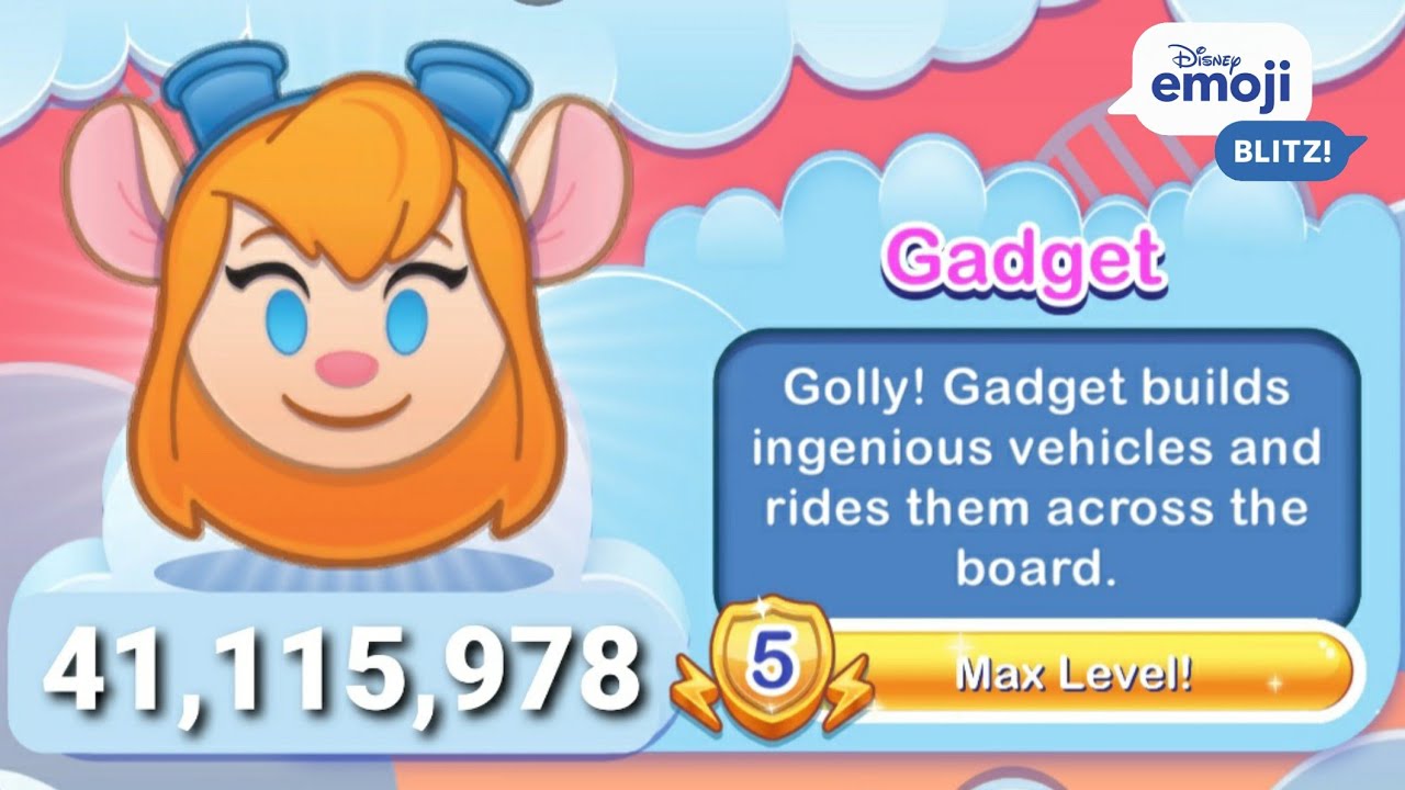 Disney Emoji Blitz - Gadget (Level 5) - Rescue Rangers - Gameplay - YouTube