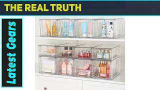 Vtopmart 4 Pack Large Stackable Storage Drawers – Best Clear Organizer for Home