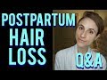 Postpartum hair loss Q&A with a dermatologist: hair care tips 👶🍼💇