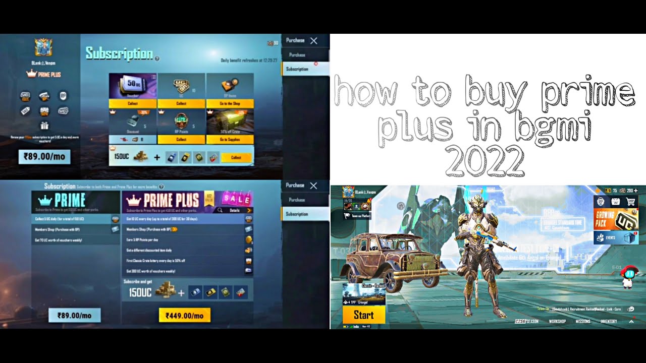 How to buy prime plus in bgmi (prime plus lene ka sahi tarika in bgmi ...
