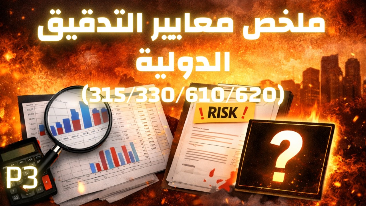 ملخص الجلسة الثالثة لمعايير التدقيق الدولية (315/330/610/620)