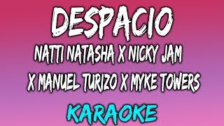 Despacio (Karaoke/Instrumental) - Natti Natasha x Nicky Jam x Manuel Turizo x Myke Towers