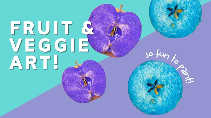 Fruit & Vegetable Printing | Easy Painting Activity for Kids