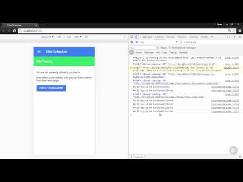 Ionic tutorials 2   28  Load Data Within Lifecycle