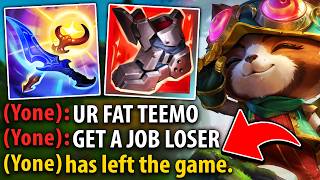 Teemo top destroys the enemy's Mental and I show you why (YONE WAS MALDING) screenshot 5