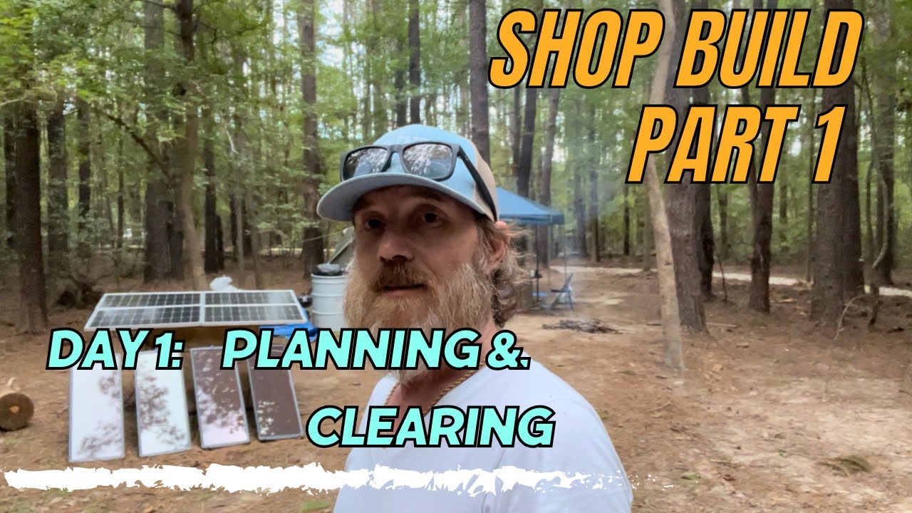 Off Grid Homestead: 30x40 Shop Build / PART 1- DAY 1 - YouTube