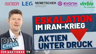DAX-Check LIVE: Aixtron, Evonik, LEG Immobilien, Nemetschek, Rheinmetall, Verbio im Fokus