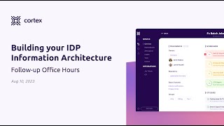 Webinar: Building your IDP’s information architecture (Part 2)