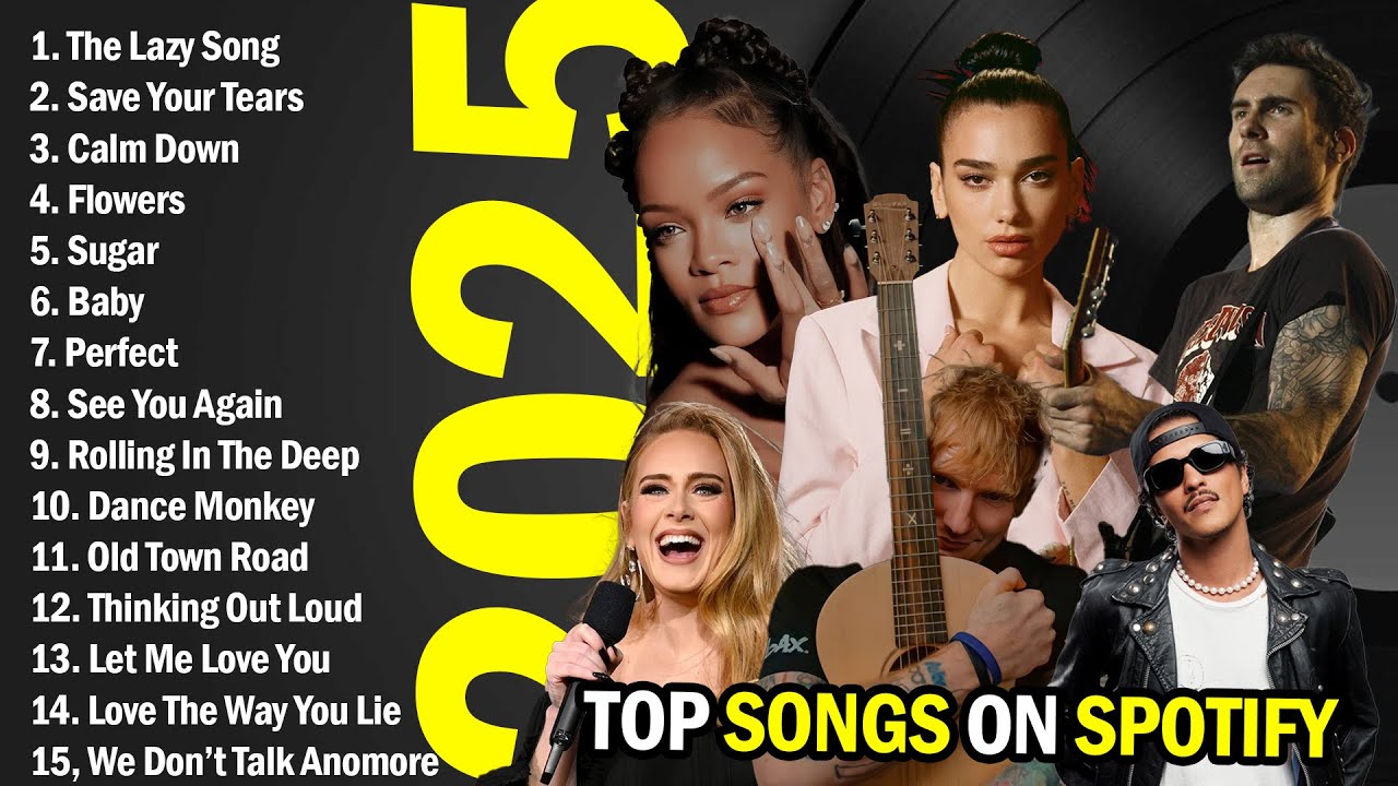 Weekly Popular Bruno Mars, Adele, Ed Sheeran, Maroon 5, Dua Lipa, Rihanna, The Popular ...