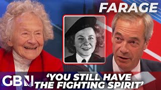 Former Royal Naval Service Woman meets Nigel Farage as THOUSANDS of donations pour in live on air