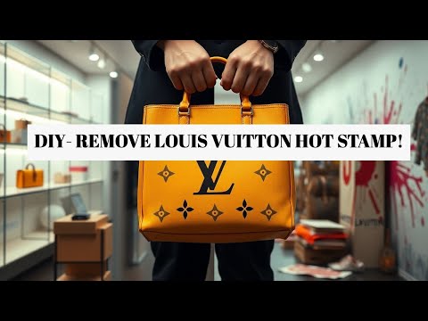 HOW TO REMOVE INITIALS FROM LOUIS VUITTON BAG SLOW FASHION  @Styledunderhealing 