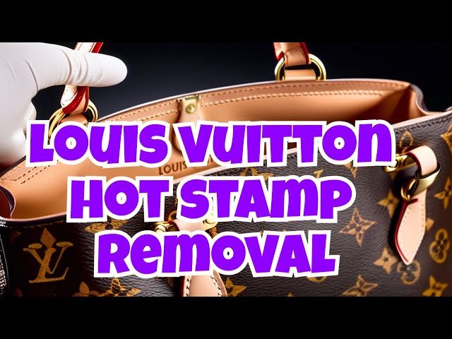 HOW TO REMOVE INITIALS FROM LOUIS VUITTON BAG SLOW