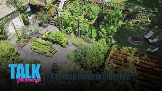 A garden paved in greenery