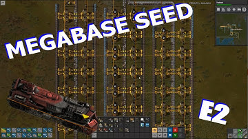 Playing with Trains & Mining Outposts - E2 - Factorio  Megabase Seed