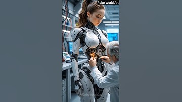 Repairing a Humanoid Robot in a Futuristic Lab – Realistic Sci-Fi 8K | Robo world art