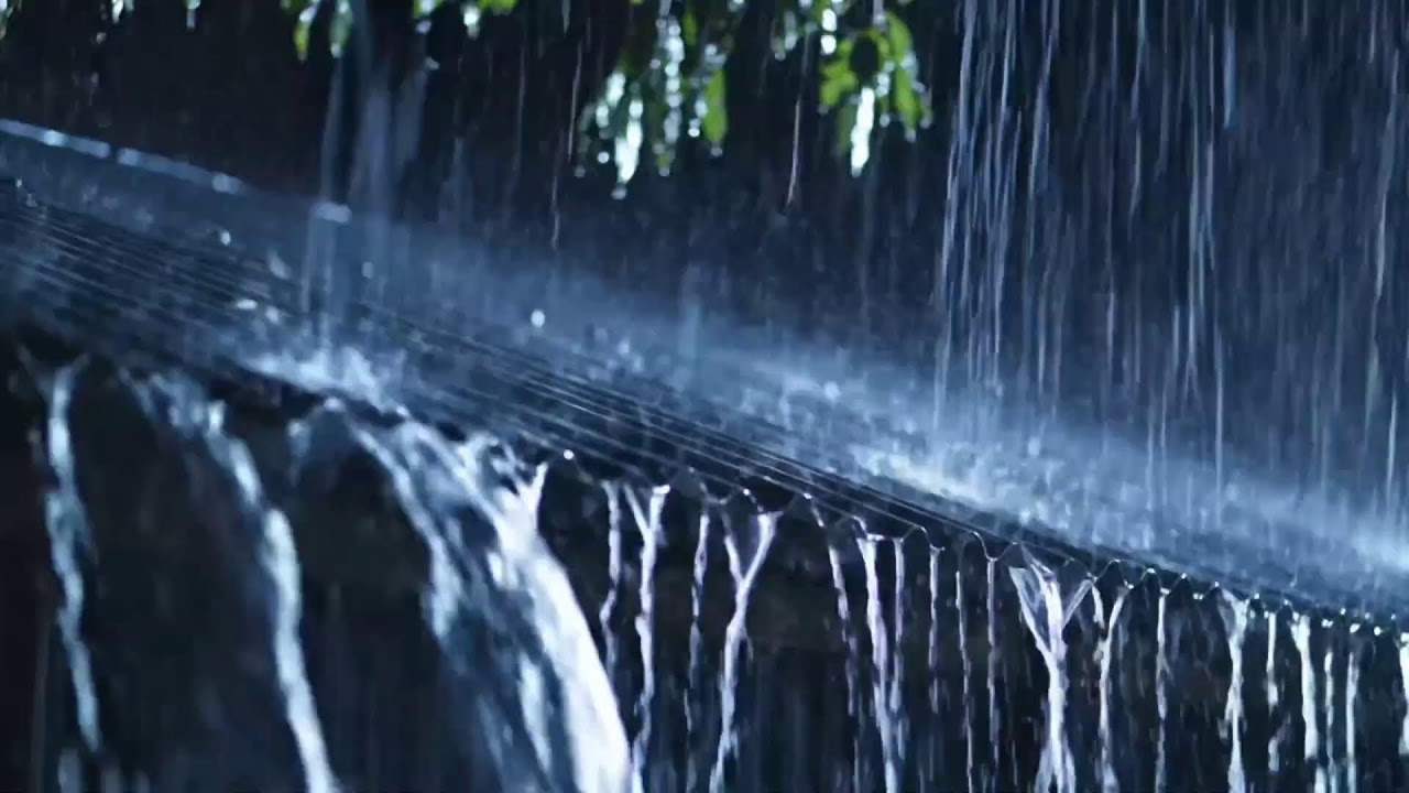 Tranquil Night Rainfall a Metal Roof ASMR to Each Droplet Whispers Quiet Raindrops Heal Tired Minds
