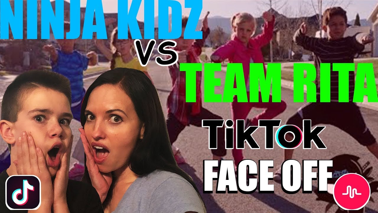 Ninja Kidz Vs Team Rita Tik Tok Face Off