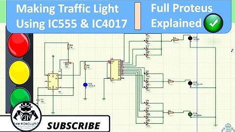 Traffic Light Using IC555 &IC4017|Proteus Simulation Explained |TEAM ROBOLUTION