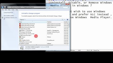 Uninstall, Disable, or Remove Windows  Media Player in Windows 7  Step By Step Tutorial