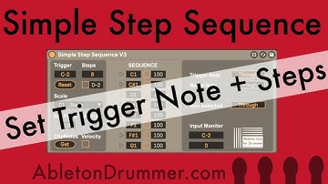 Simple Step Sequence Tutorial Part 1 Set Trigger Note and Steps Ableton Drummer