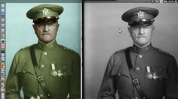 How to colorize old black and white photos with GIMP and G