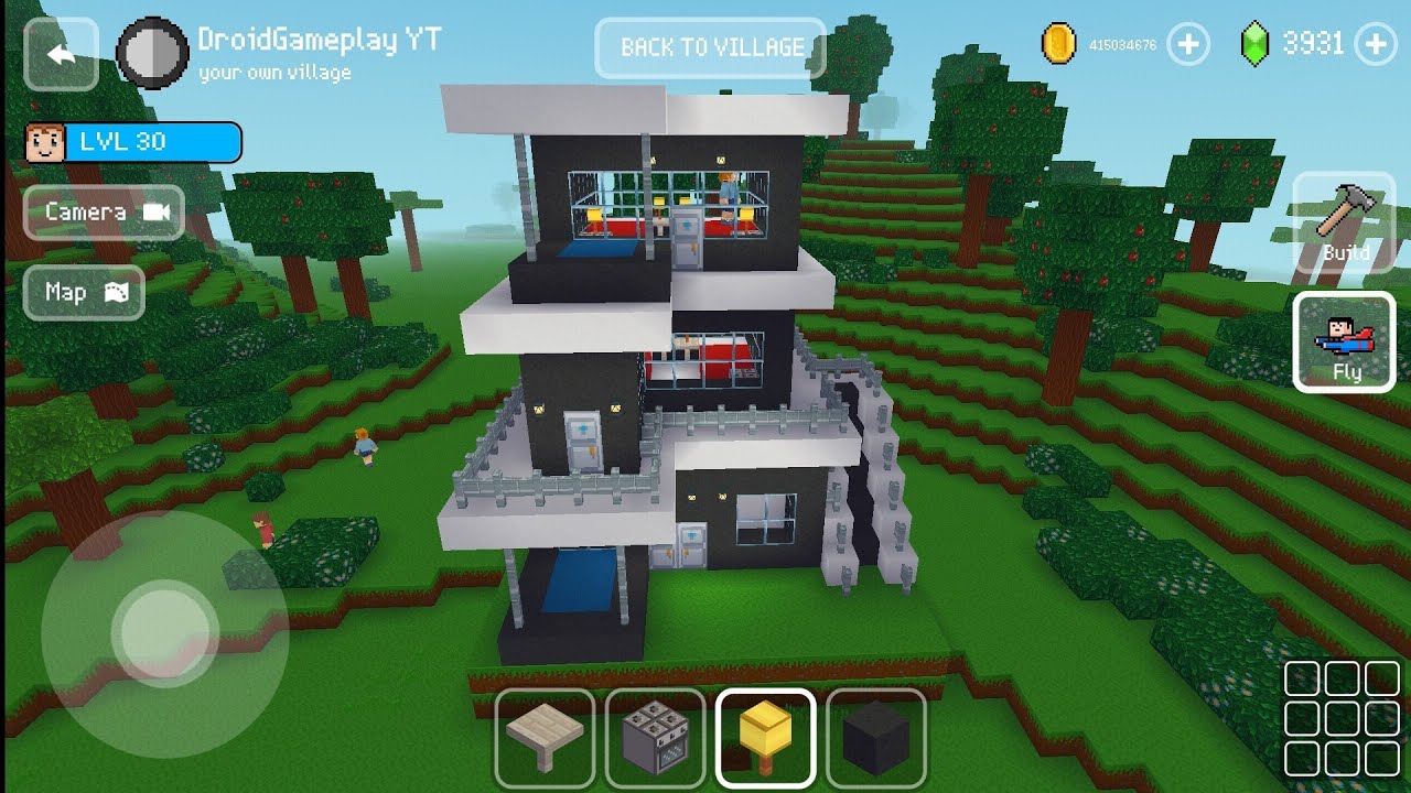 Modern House - Block Craft 3d: Building Game - YouTube