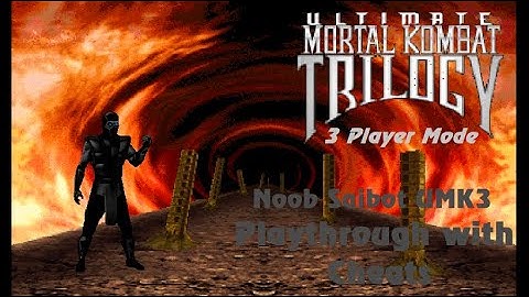 Ultimate Mortal Kombat Trilogy - Noob Saibot UMK3 Playthrough with Cheats (3 Player Mode)