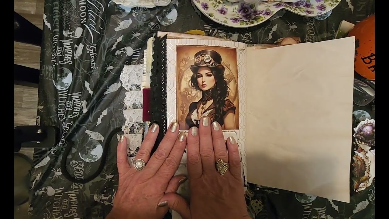 Another Steampunk Junkjournal plus ephemera, Flipthrough. 40 hours later. His name is Alpha