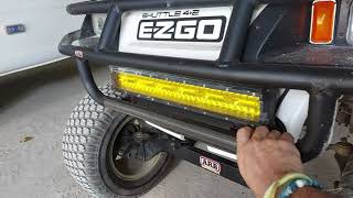 HONEST review of this Brush Guard bumper for EZGO golf carts