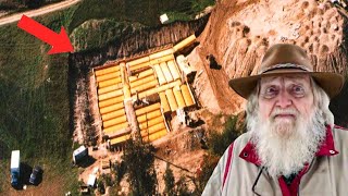 He buried 42 school buses to make a huge bunker. Now he’s revealed it!