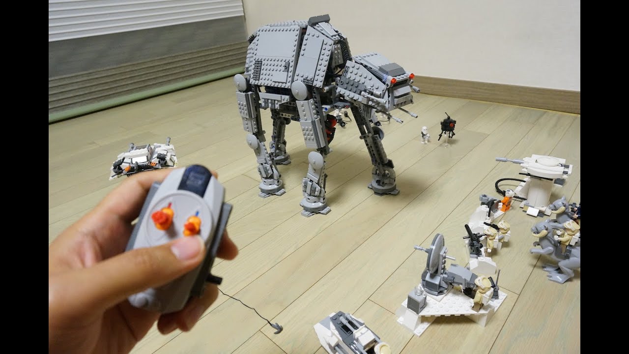 LEGO Star set 75054, RC modifications & Battle video by 뿡대디 - YouTube