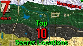 7 Days to Die Alpha 21 Top 10 Secret Map Locations