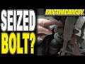 How To Remove a Bolt Seized in a Bushing Sleeve