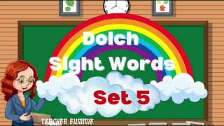 Dolch Sight Words Set 5 for Preschoolers to Grade 2