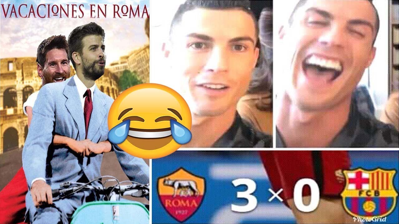 As Roma Fans Celebrating 3 0 Victory Against Barcelona In Champions League 1 4 Final 2nd Leg Youtube