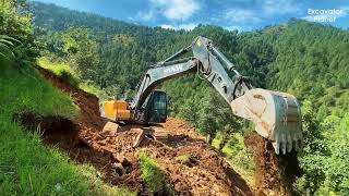 Never Seen Before: Carving a DEATH-DEFYING Road on a Mountain | Excavator Working Video | Trackhoe