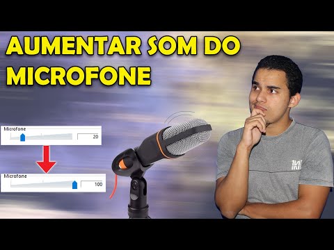 COMO AUMENTAR O SOM DO MICROFONE NO PC