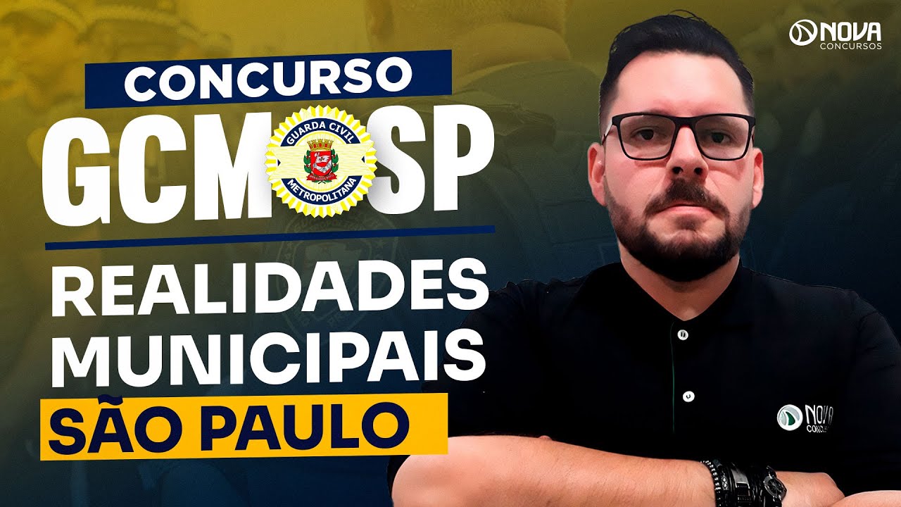 CONCURSO GCM SP 2026 | Realidades Municipais na prática!🚨