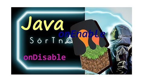 onEnable und onDisable Methoden ☆ Spigot Tutorial #1