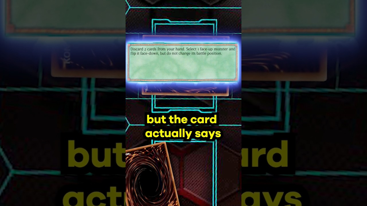 Biggest MISTAKE in Yu-Gi-Oh Card History... #yugioh #trivia